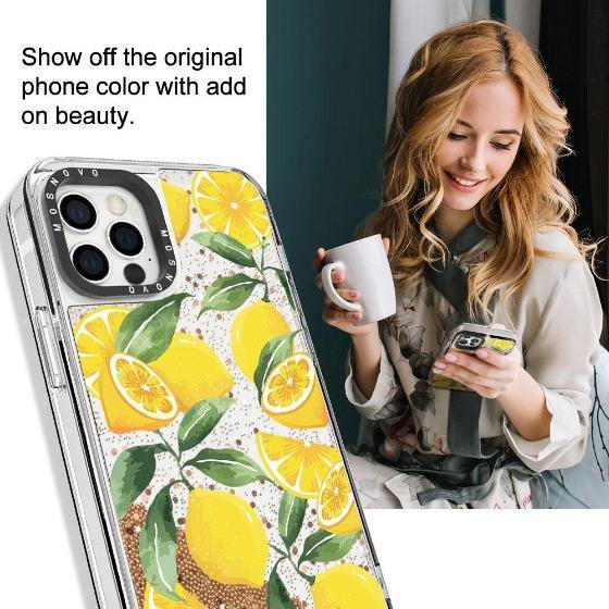 Lemon Glitter Phone Case - iPhone 12 Pro Case