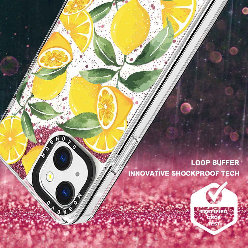 Lemon Glitter Phone Case - iPhone 13 Case - MOSNOVO