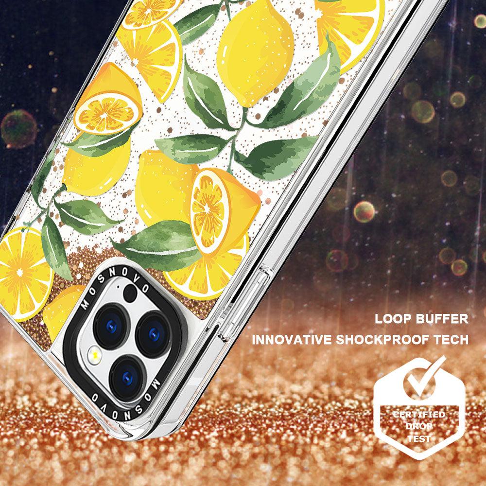 Lemon Glitter Phone Case - iPhone 13 Pro Max Case - MOSNOVO