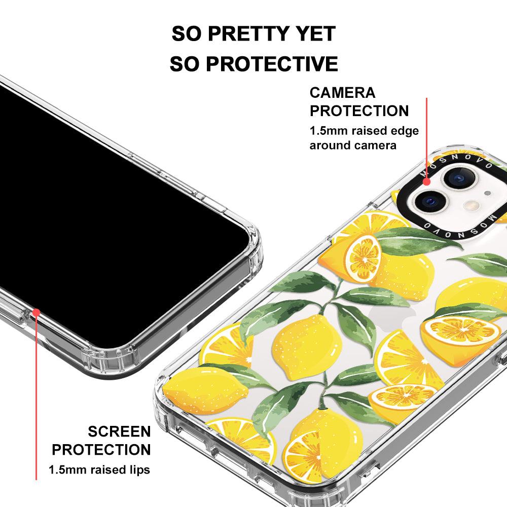Lemon Phone Case - iPhone 12 Mini Case - MOSNOVO