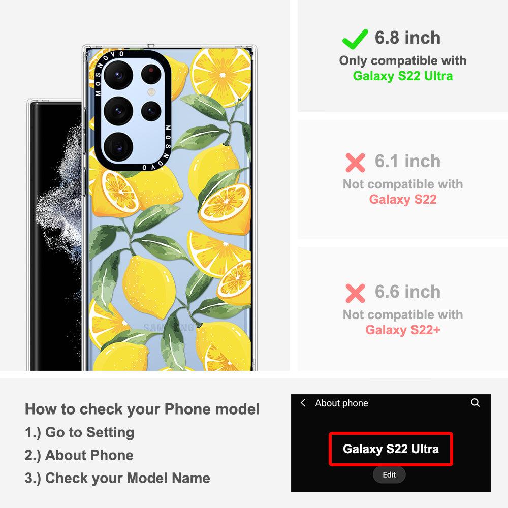 Lemon Phone Case - Samsung Galaxy S22 Ultra Case - MOSNOVO