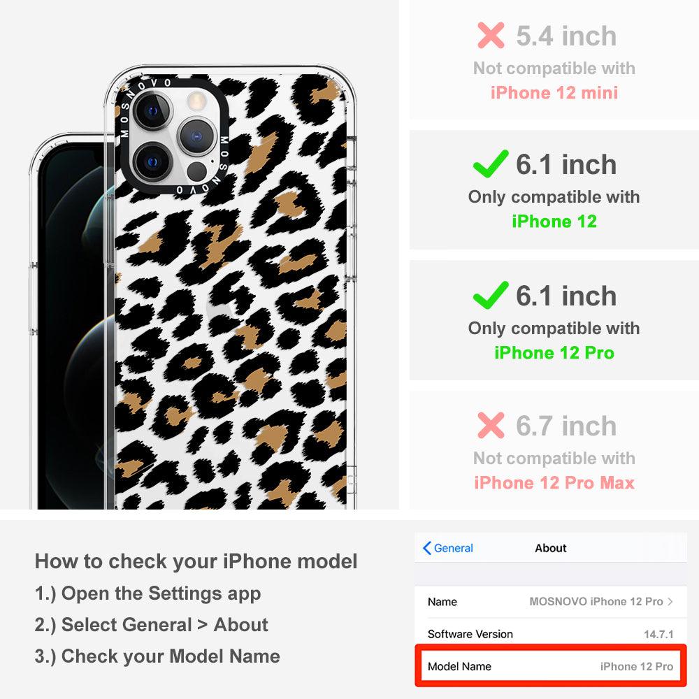 Leopard Print Phone Case - iPhone 12 Pro Case - MOSNOVO