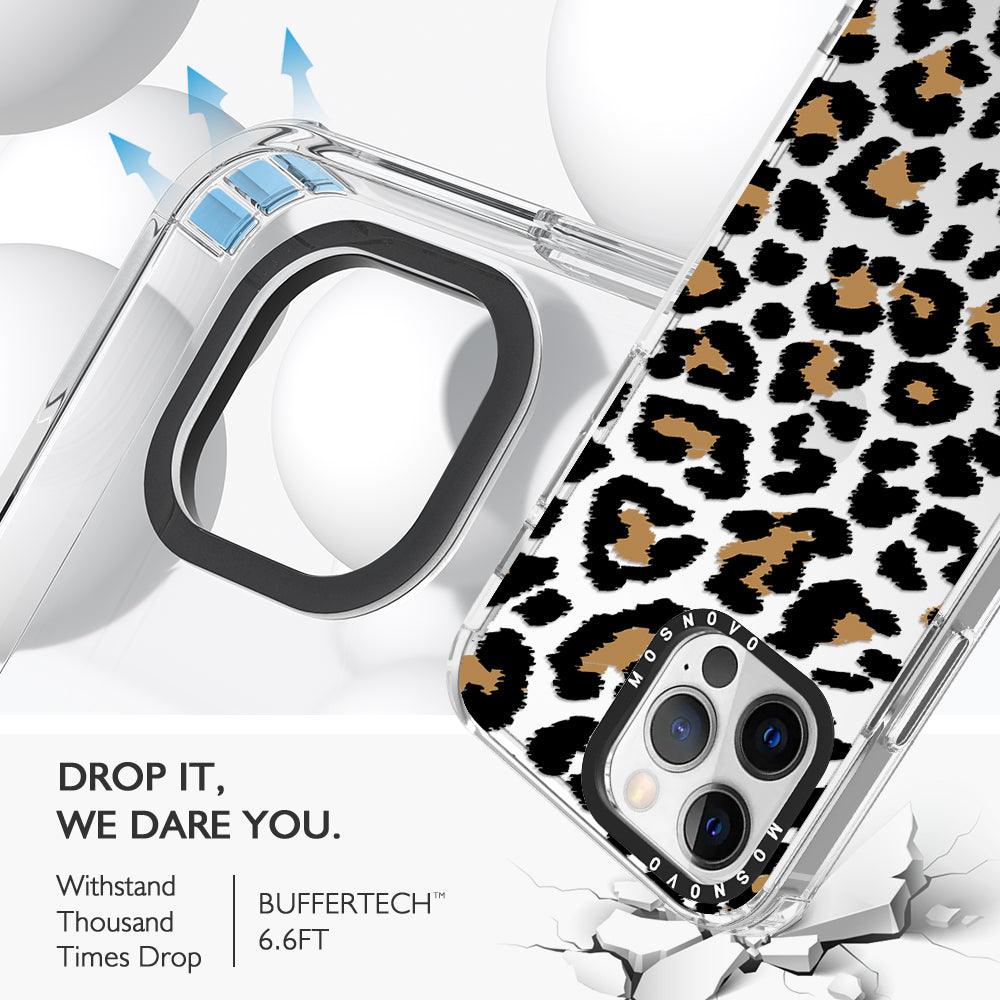 Leopard Print Phone Case - iPhone 12 Pro Max Case - MOSNOVO