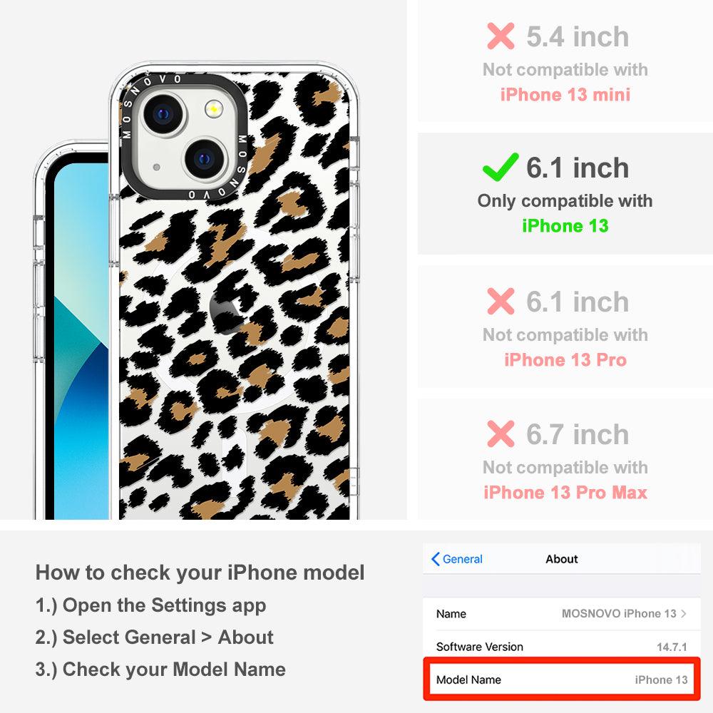 Leopard Print Phone Case - iPhone 13 Case - MOSNOVO
