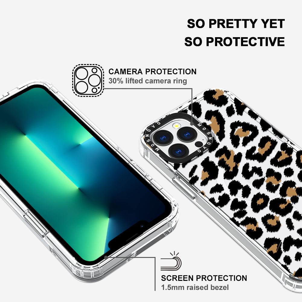 Leopard Print Phone Case - iPhone 13 Pro Max Case - MOSNOVO