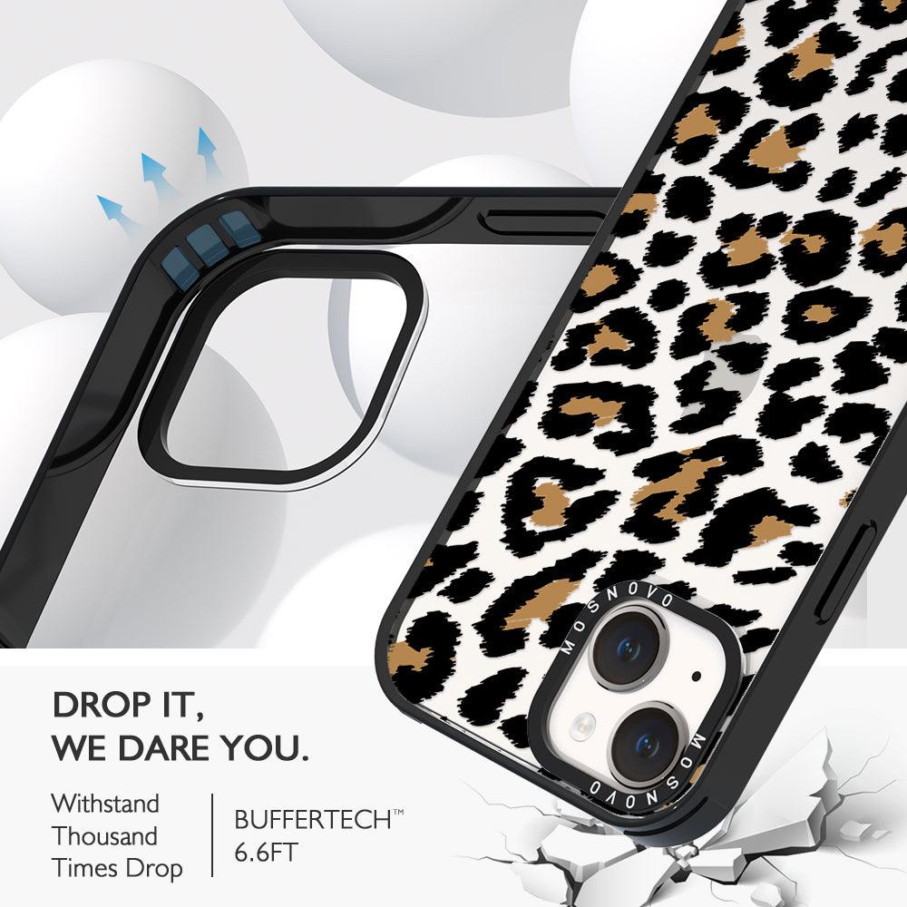 Leopard Print Phone Case - iPhone 14 Case - MOSNOVO