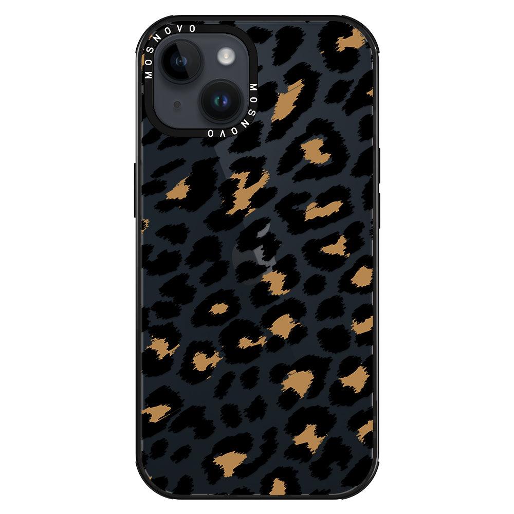 Leopard Print Phone Case - iPhone 14 Plus Case - MOSNOVO