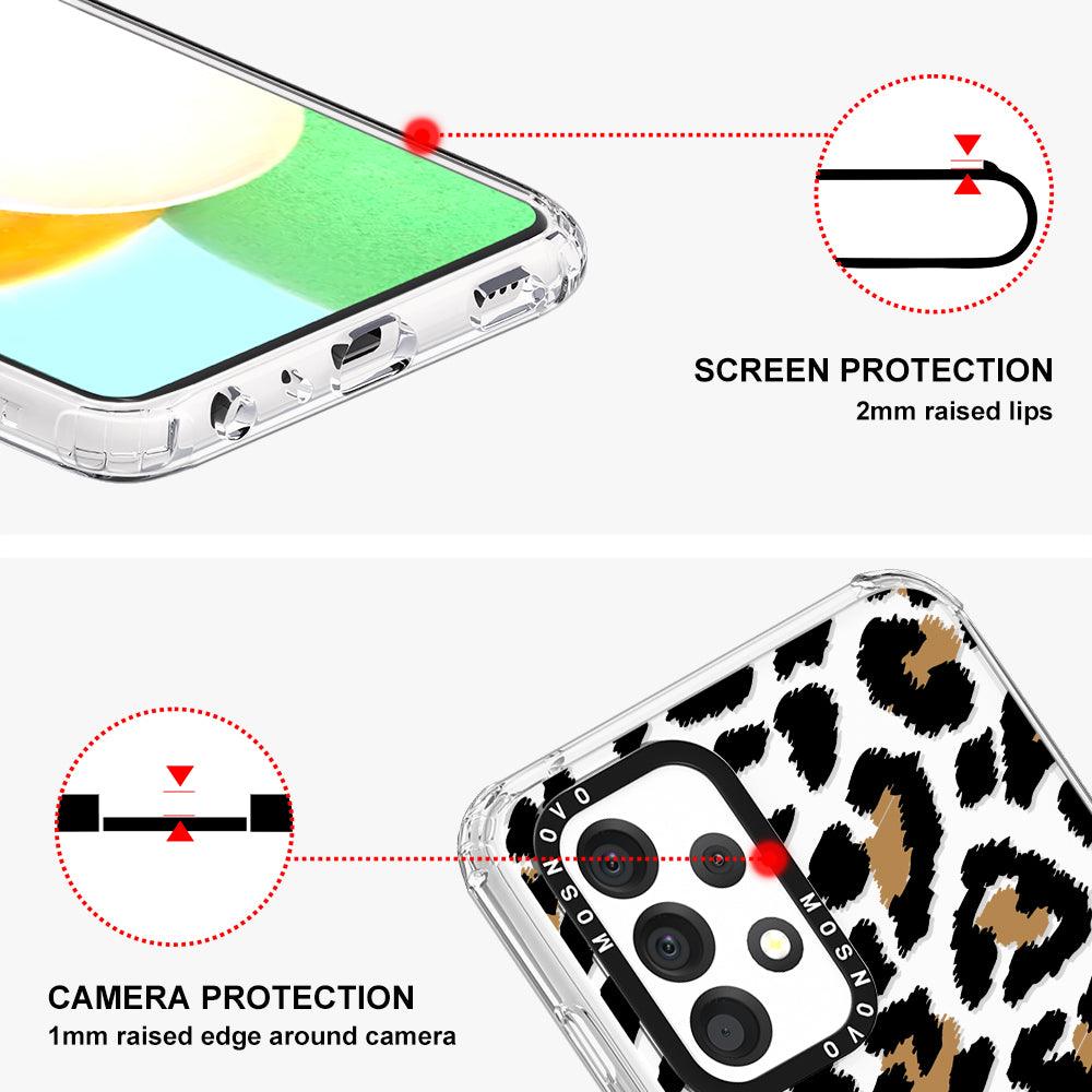 Leopard Print Phone Case - Samsung Galaxy A52 & A52s Case - MOSNOVO