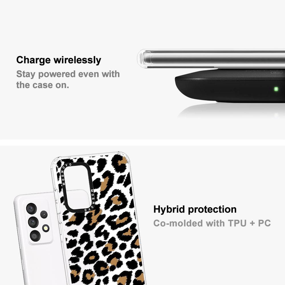 Leopard Print Phone Case - Samsung Galaxy A53 Case - MOSNOVO