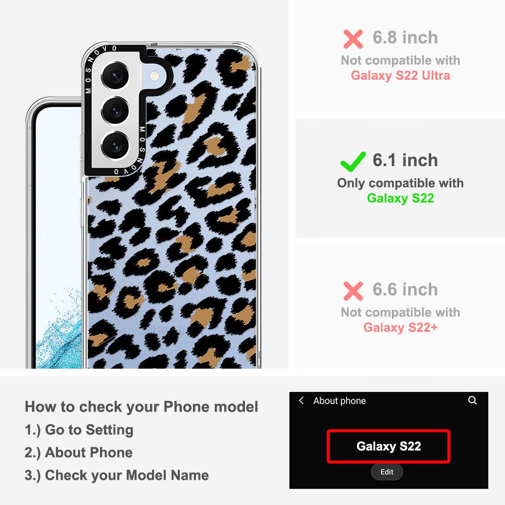 Leopard Print Phone Case - Samsung Galaxy S22 Case - MOSNOVO