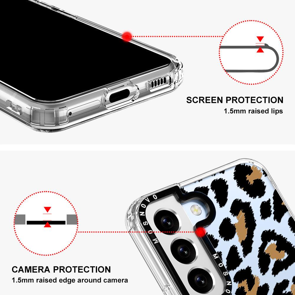 Leopard Print Phone Case - Samsung Galaxy S22 Plus Case - MOSNOVO