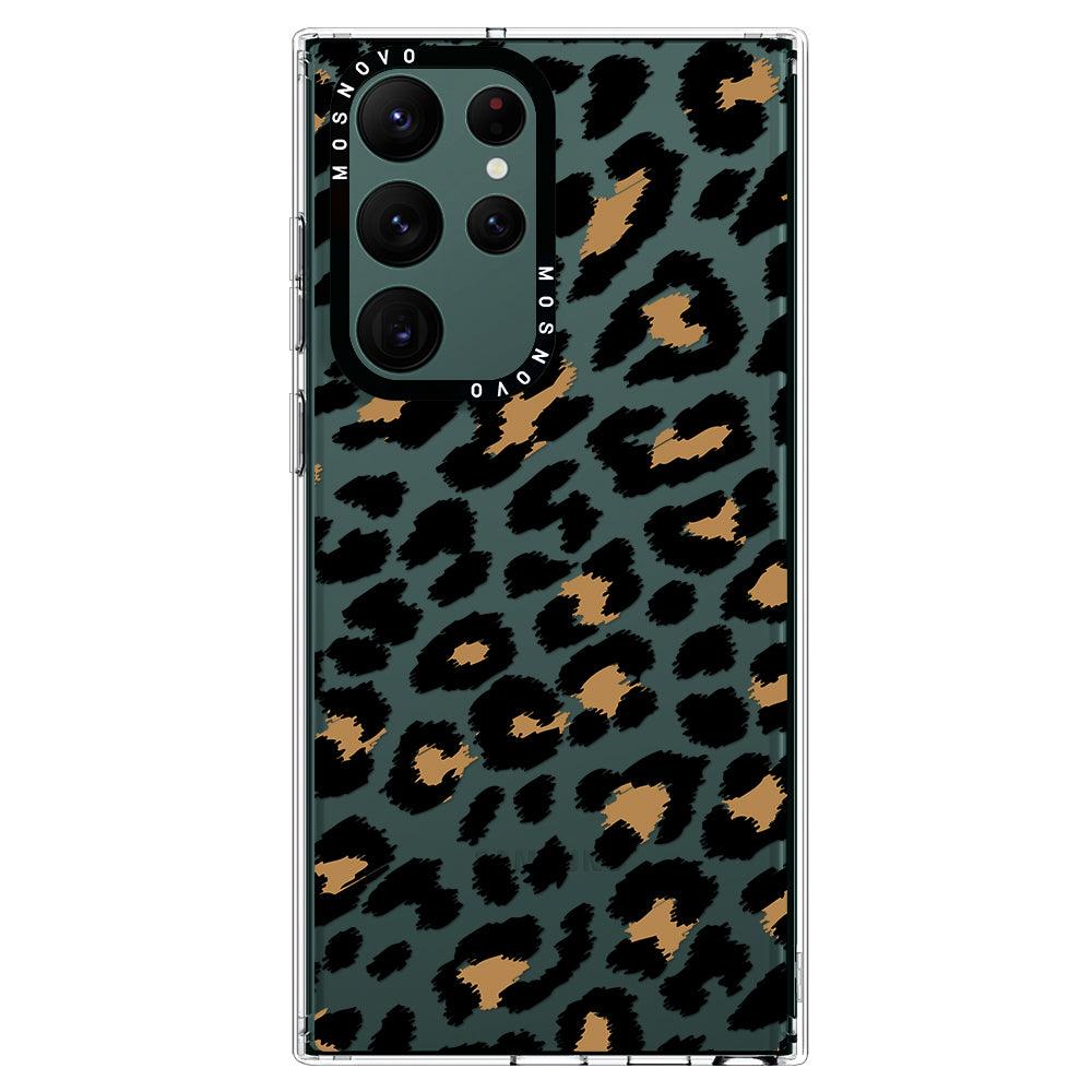 Leopard Print Phone Case - Samsung Galaxy S22 Ultra Case - MOSNOVO