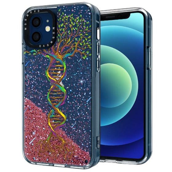 Life Tree Glitter Phone Case - iPhone 12 Mini Case - MOSNOVO