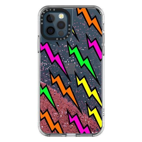 Lightning Bolt Glitter Phone Case - iPhone 12 Pro Case - MOSNOVO