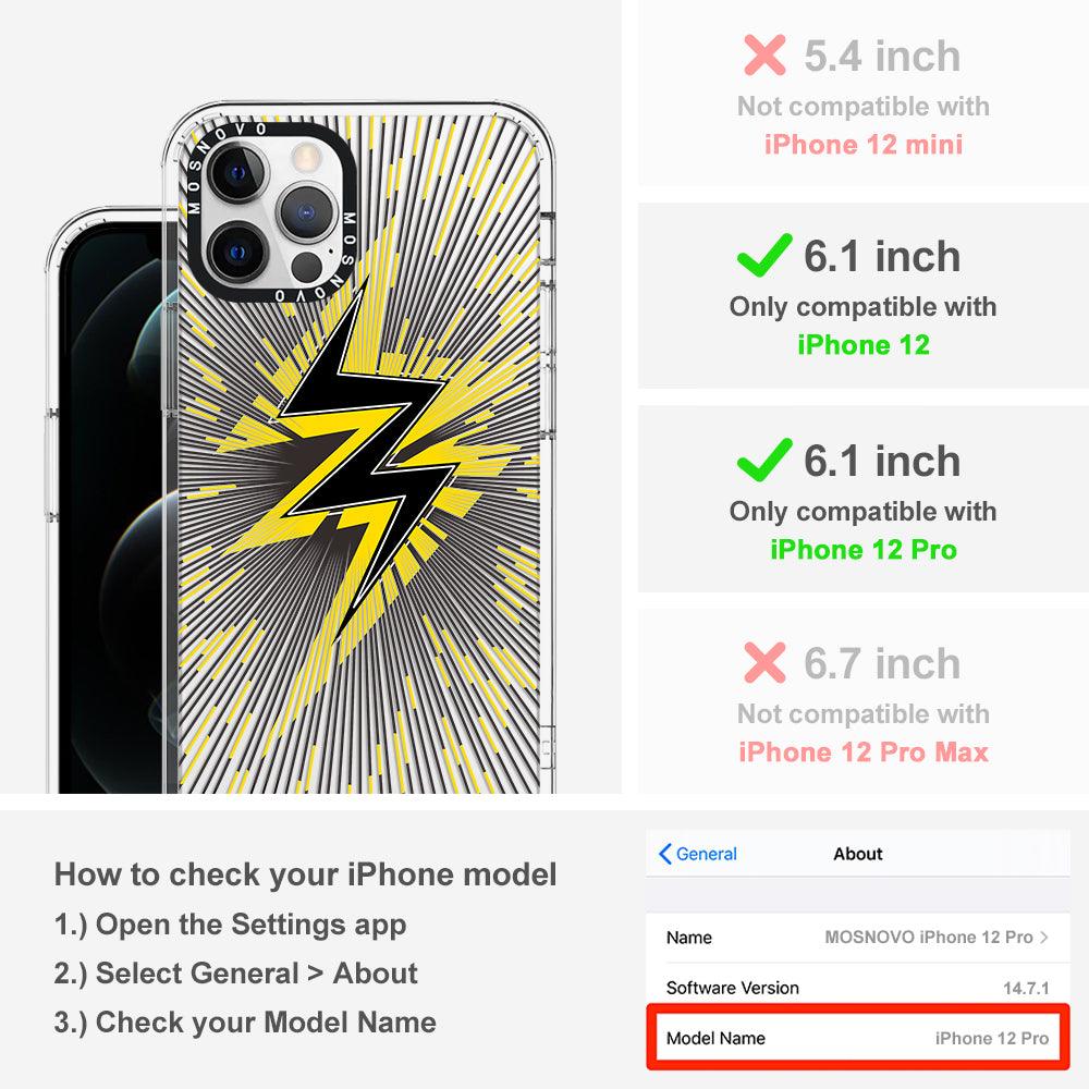 Lightning Bolt Phone Case - iPhone 12 Pro Case - MOSNOVO