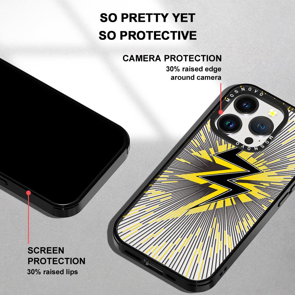 Lightning Bolt Phone Case - iPhone 14 Pro Case - MOSNOVO
