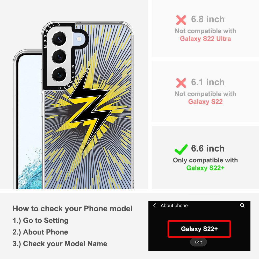 Lightning Bolt Phone Case - Samsung Galaxy S22 Plus Case - MOSNOVO