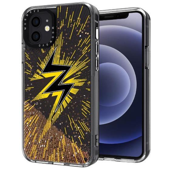Lightning Glitter Phone Case - iPhone 12 Glitter Case - MOSNOVO