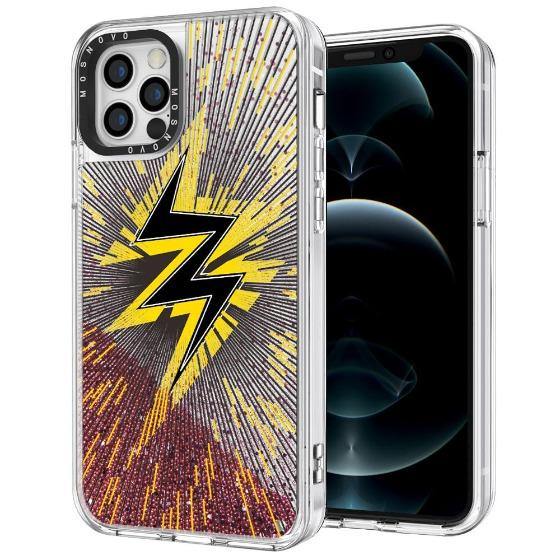 Lightning Glitter Phone Case - iPhone 12 Pro Case - MOSNOVO