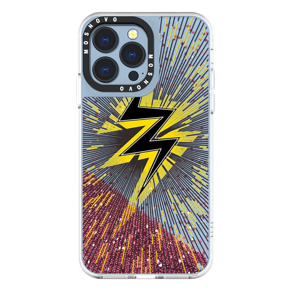 Lightning Glitter Phone Case - iPhone 13 Pro Case - MOSNOVO