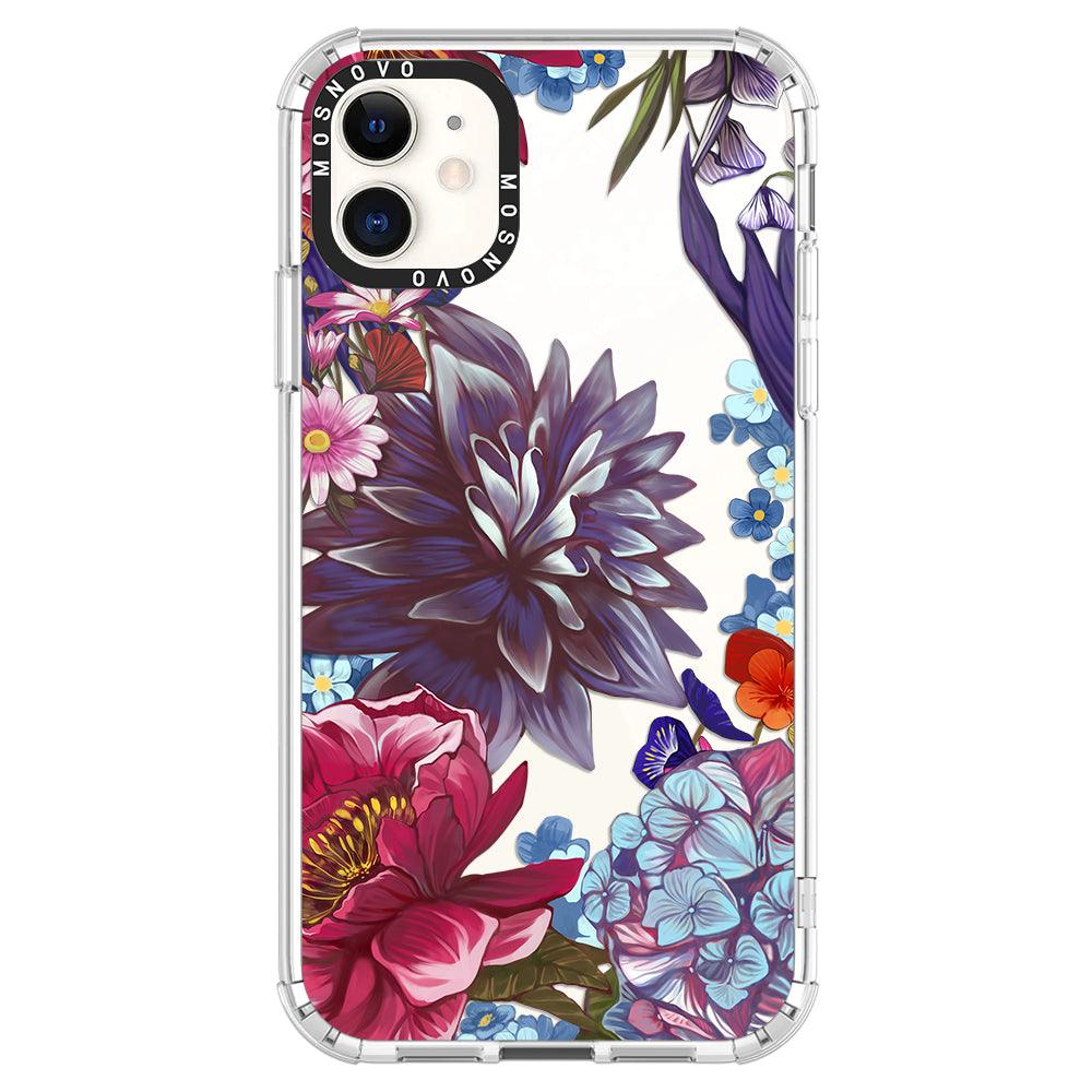 Blue Lilacs Phone Case - iPhone 11 Case - MOSNOVO