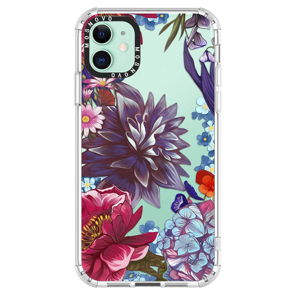 Blue Lilacs Phone Case - iPhone 11 Case - MOSNOVO