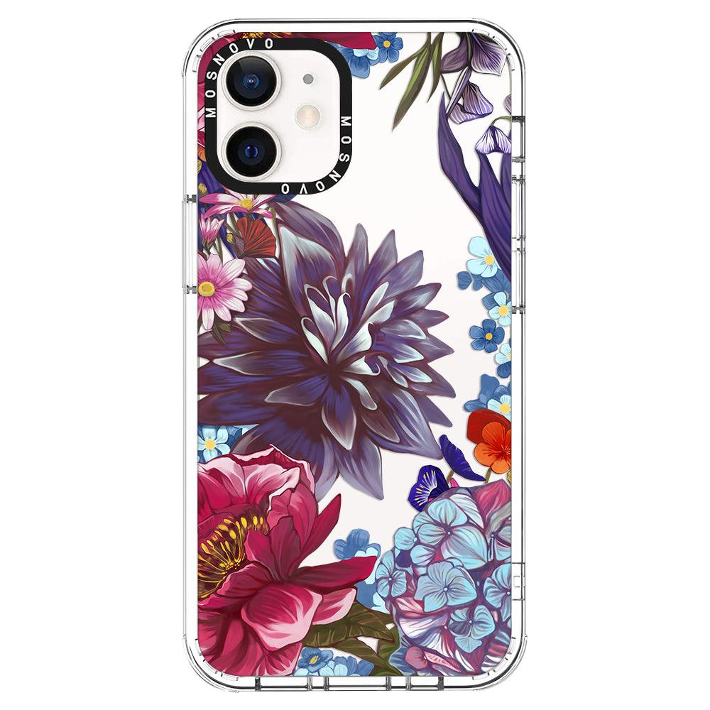 Blue Lilacs Phone Case - iPhone 12 Case - MOSNOVO