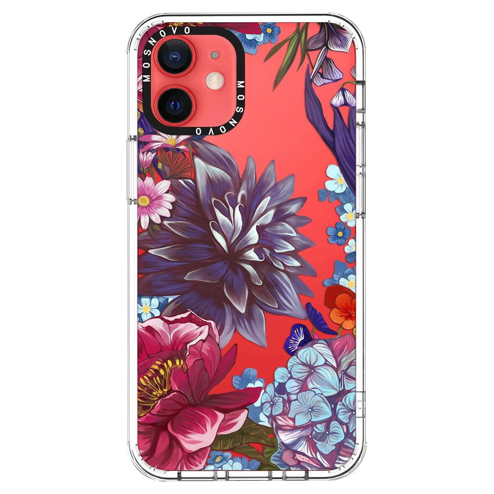Blue Lilacs Phone Case - iPhone 12 Case - MOSNOVO