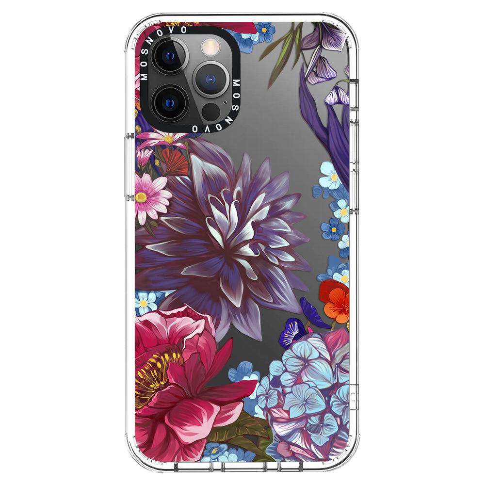 Blue Lilacs Phone Case - iPhone 12 Pro Case - MOSNOVO