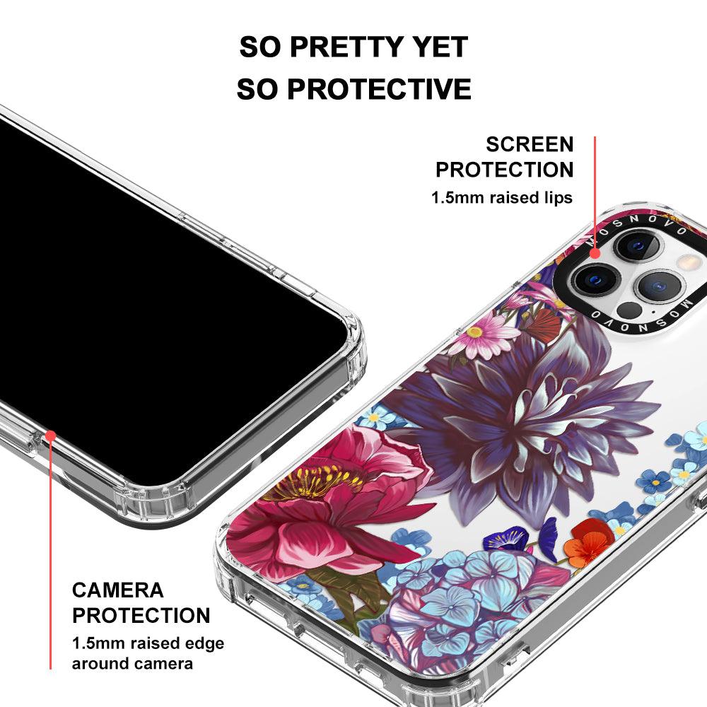 Blue Lilacs Phone Case - iPhone 12 Pro Max Case - MOSNOVO