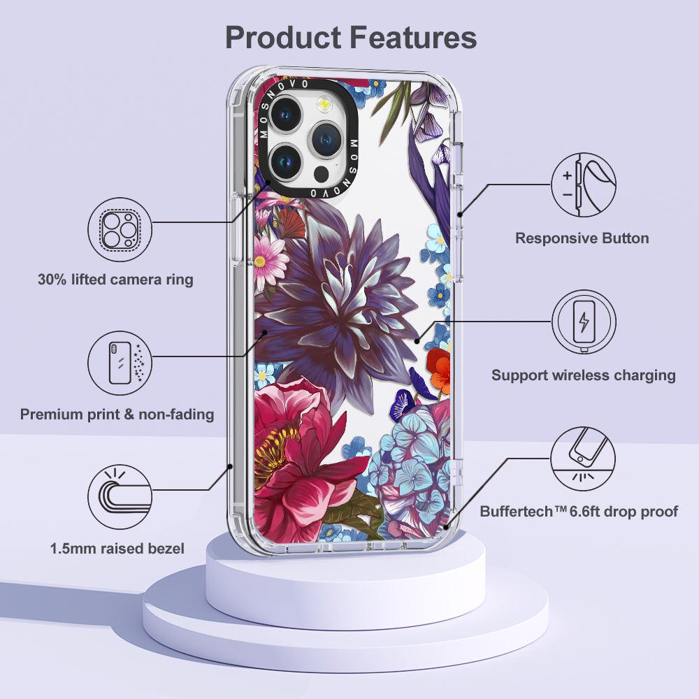 Blue Lilacs Phone Case - iPhone 12 Pro Max Case - MOSNOVO