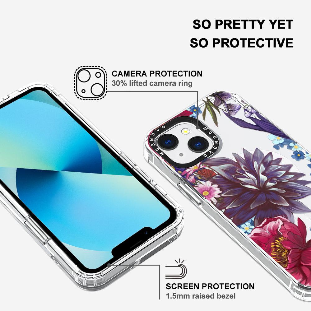 Blue Lilacs Phone Case - iPhone 13 Case - MOSNOVO