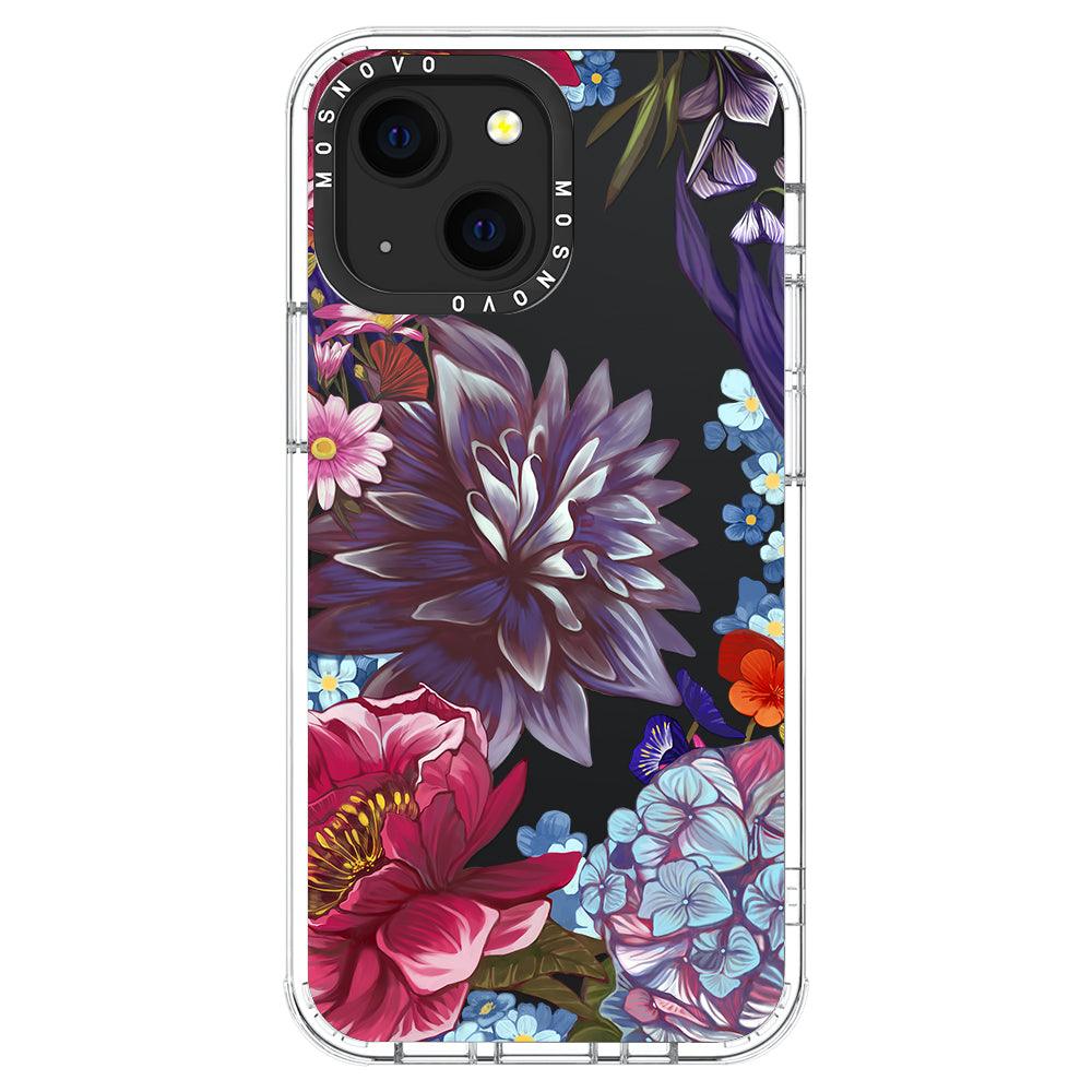 Blue Lilacs Phone Case - iPhone 13 Mini Case - MOSNOVO