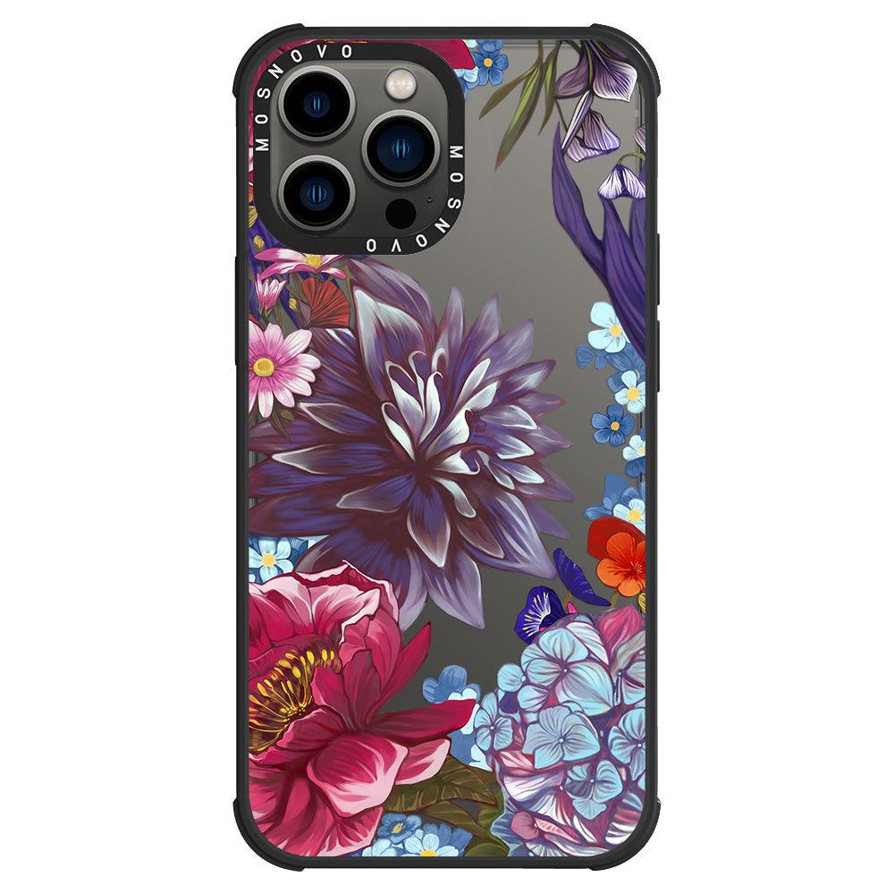 Blue Lilacs Phone Case - iPhone 13 Pro Max Case - MOSNOVO