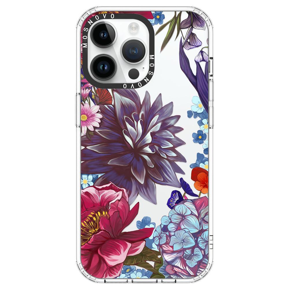 Blue Lilacs Phone Case - iPhone 14 Pro Max Case - MOSNOVO