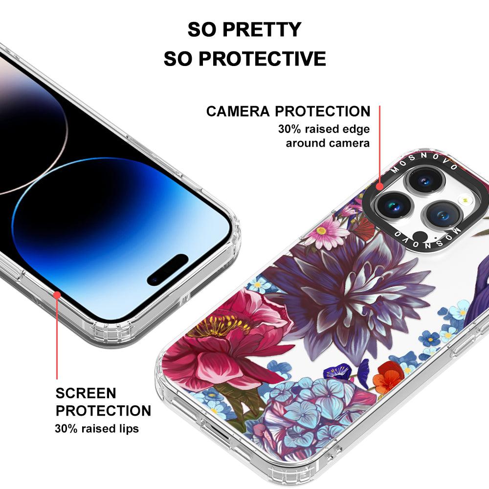 Blue Lilacs Phone Case - iPhone 14 Pro Max Case - MOSNOVO