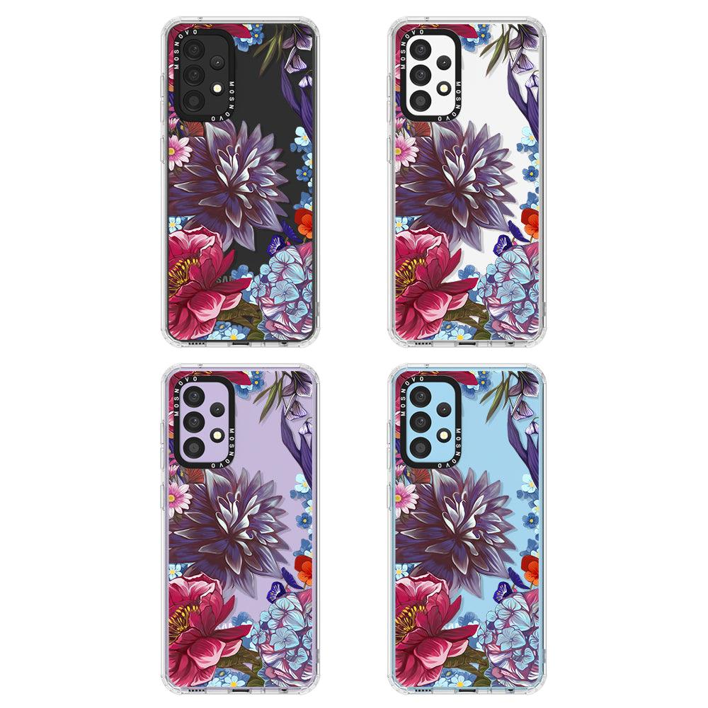 Lilac Floral Phone Case - Samsung Galaxy A52 & A52s Case - MOSNOVO