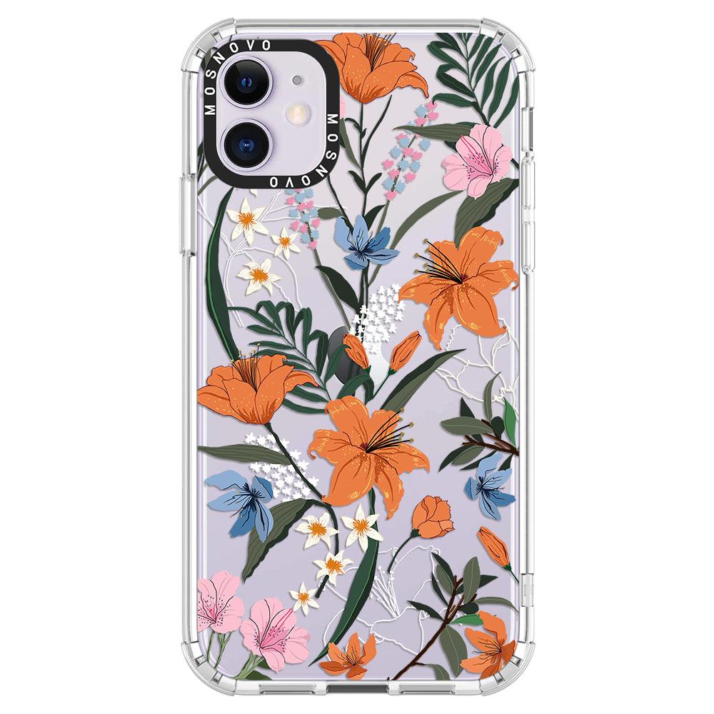 Lily Garden Phone Case - iPhone 11 Case - MOSNOVO