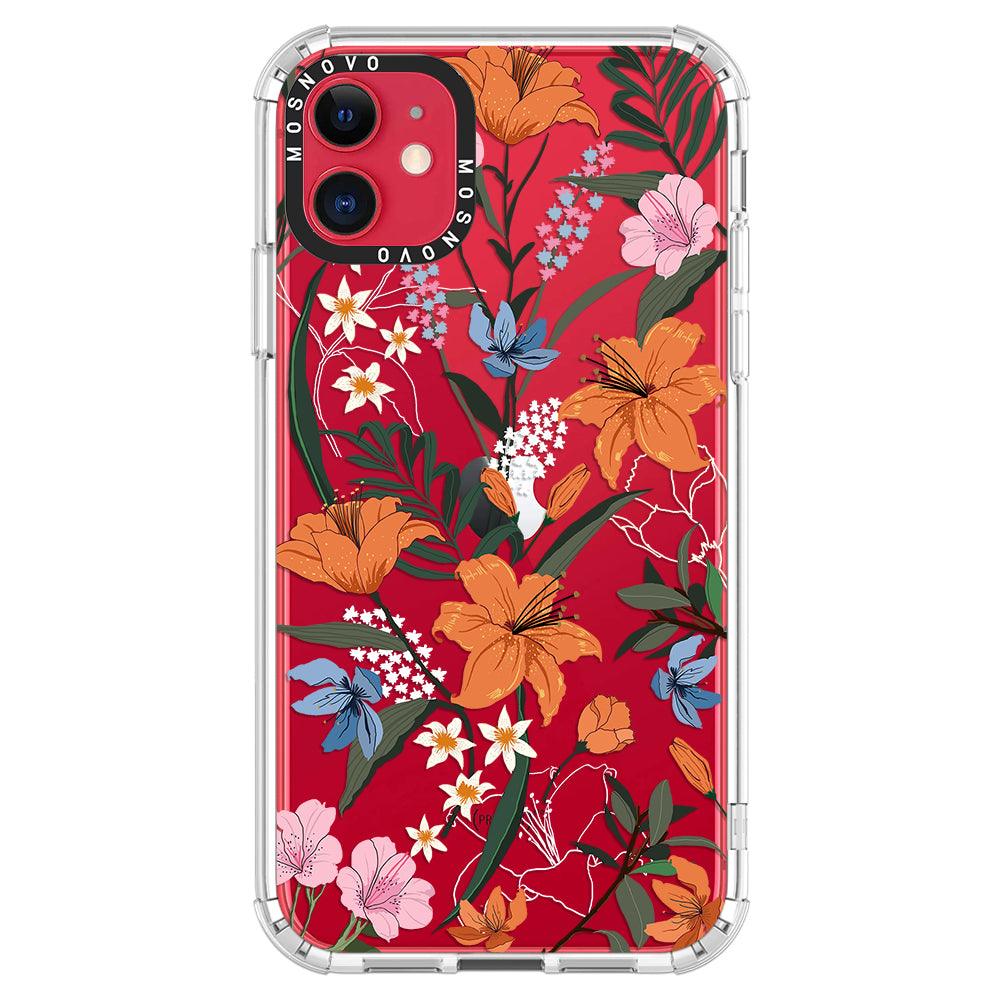 Lily Garden Phone Case - iPhone 11 Case - MOSNOVO
