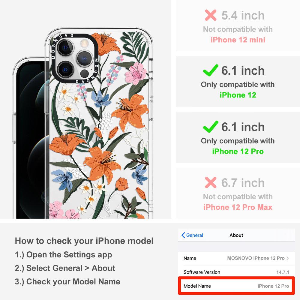 Lily Garden Phone Case - iPhone 12 Pro Case - MOSNOVO
