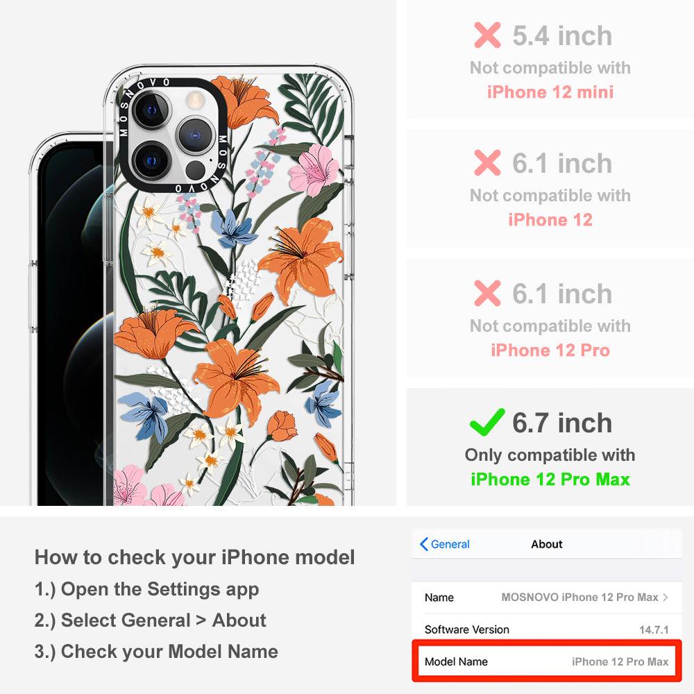 Lily Garden Phone Case - iPhone 12 Pro Max Case - MOSNOVO