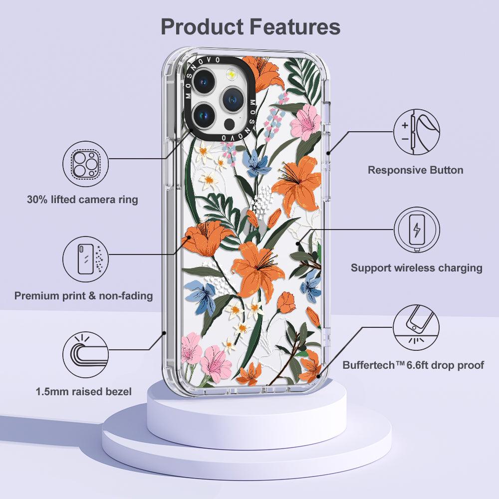 Lily Garden Phone Case - iPhone 12 Pro Max Case - MOSNOVO