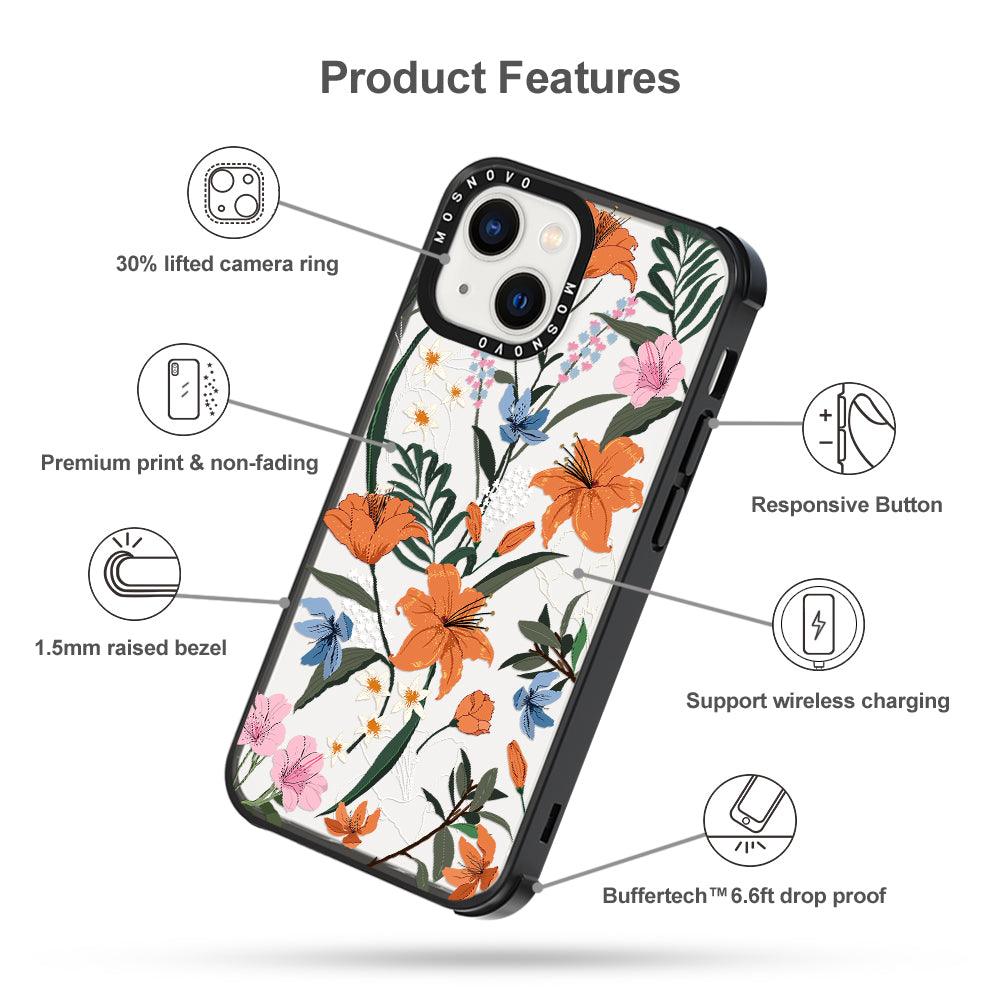 Lily Garden Phone Case - iPhone 13 Case - MOSNOVO