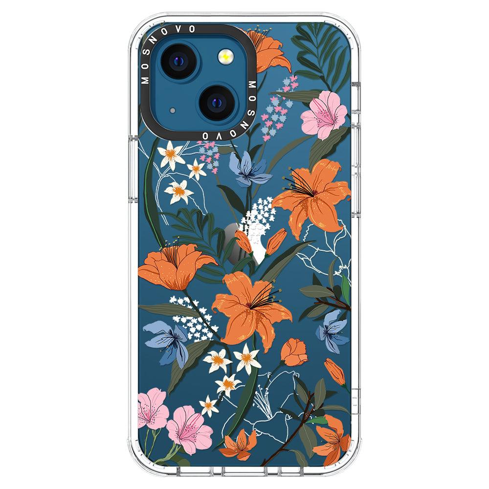 Lily Garden Phone Case - iPhone 13 Mini Case - MOSNOVO
