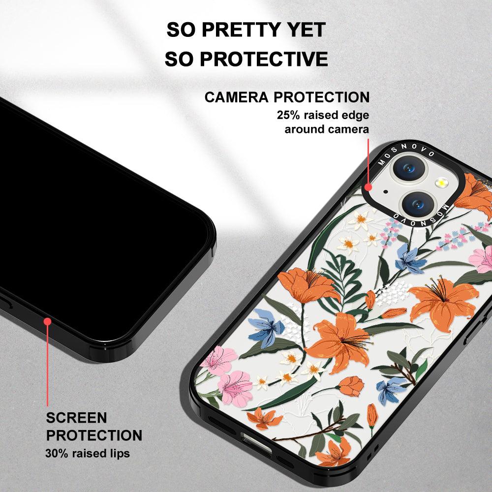 Lily Garden Phone Case - iPhone 14 Plus Case - MOSNOVO