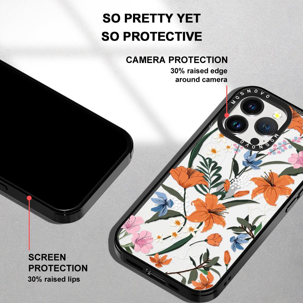 Lily Garden Phone Case - iPhone 14 Pro Max Case - MOSNOVO