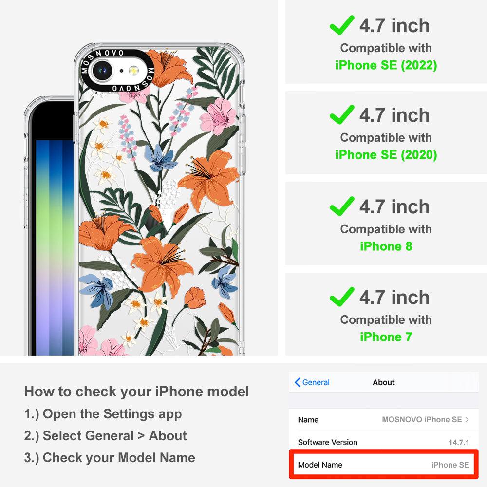 Lily Garden Phone Case - iPhone SE 2020 Case - MOSNOVO