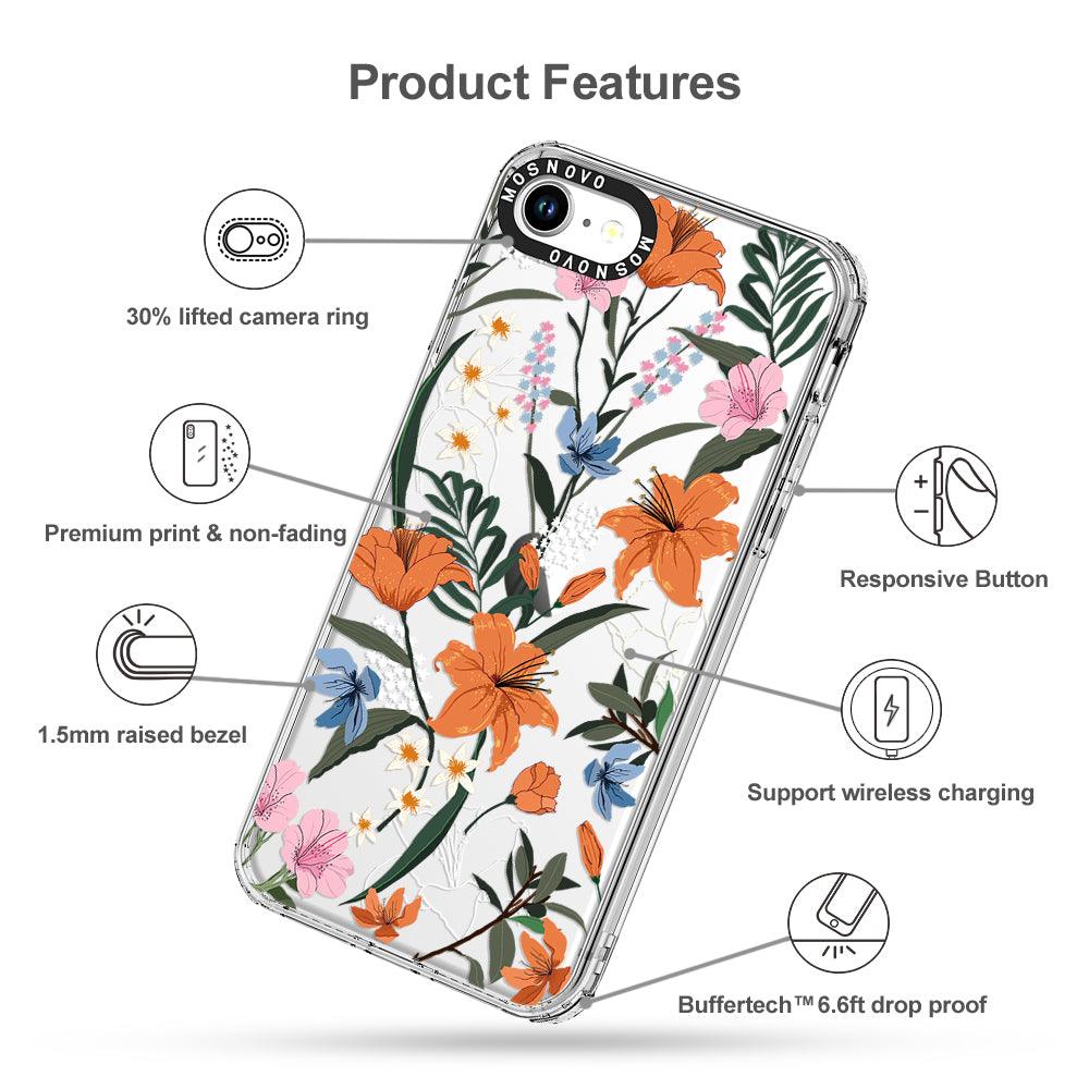 Lily Garden Phone Case - iPhone SE 2022 Case - MOSNOVO