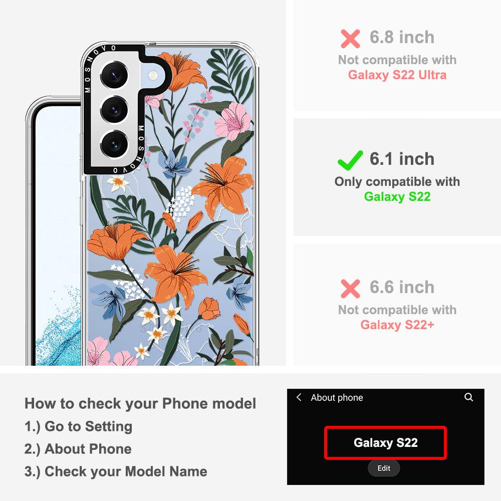 Lily Garden Phone Case - Samsung Galaxy S22 Case - MOSNOVO