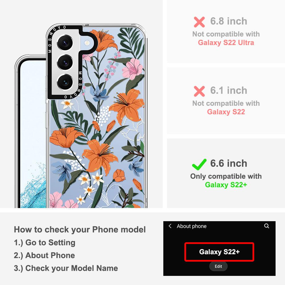 Lily Garden Phone Case - Samsung Galaxy S22 Plus Case - MOSNOVO